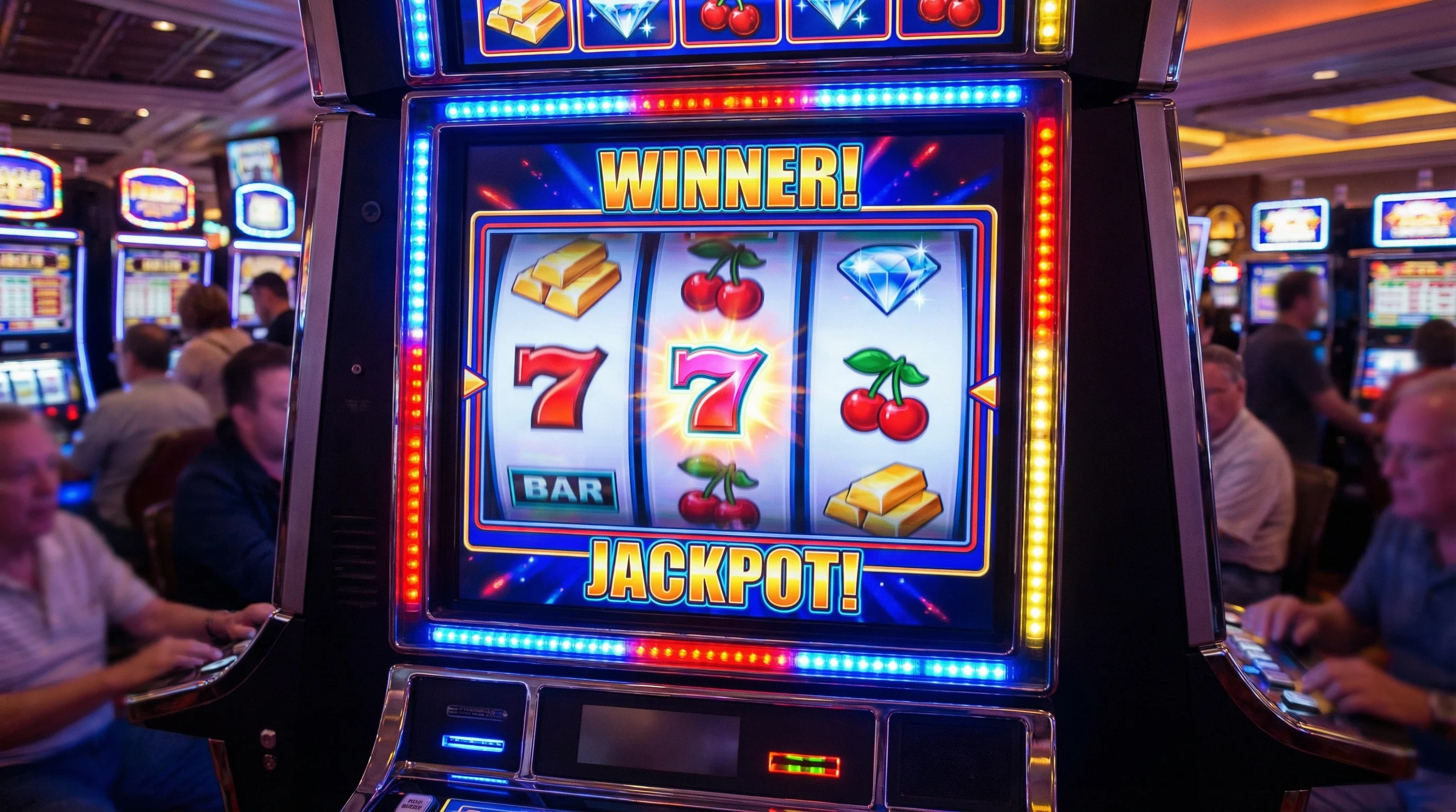 经典老虎机777中奖画面